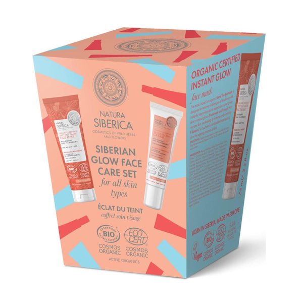 NATURA SIBERICA SIBERIAN GLOW FACE CARA SET FOR ALL SKIN TYPES 1UN