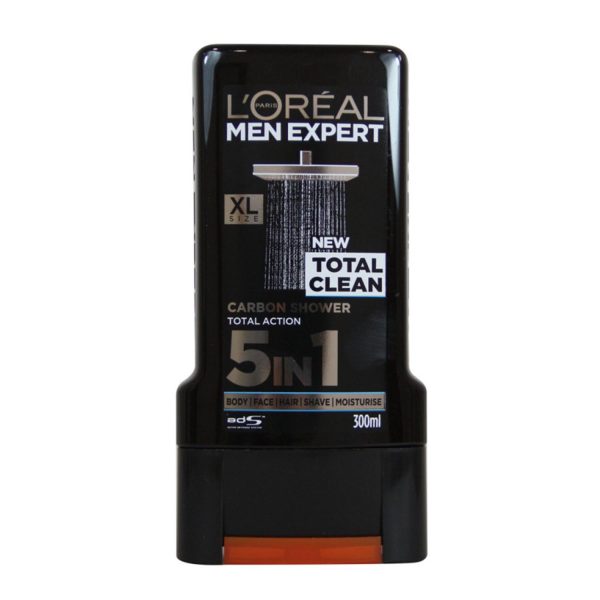 LOREAL MEN EXPERT GEL DE BAÑO TOTAL CLEAN CABRON 5IN1 300ML