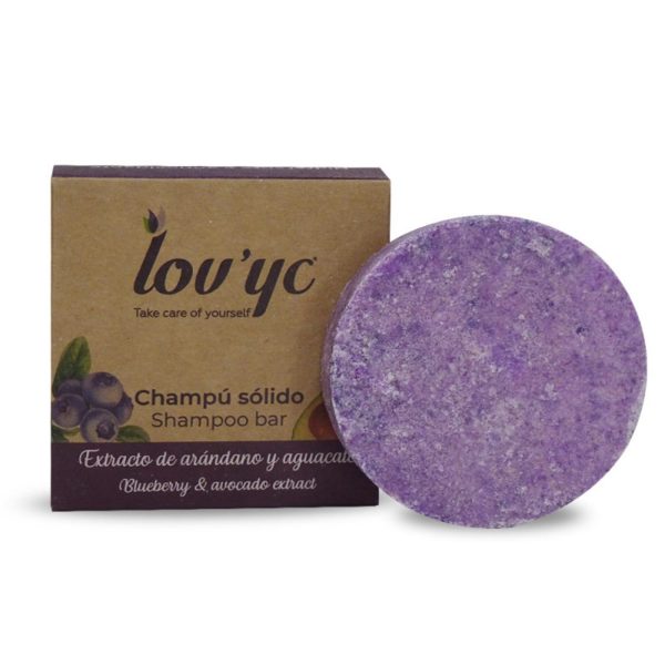 LOVYC ARANDANOS Y AGUACATE CHAMPU SOLIDO 50GR