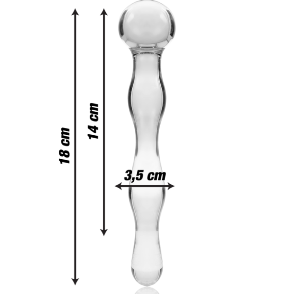NEBULA SERIES BY IBIZA - MODELO 13 DILDO VIDRO BOROSILICADO 18 X 3,5 CM - Image 4
