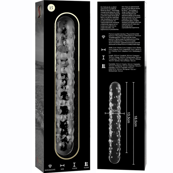 NEBULA SERIES BY IBIZA - MODELO 15 DILDO VIDRO BOROSILICADO 18,5 X 3 CM - Image 5