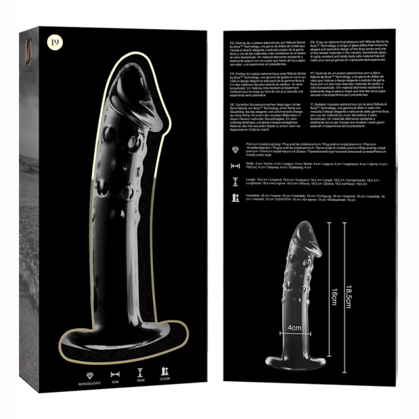NEBULA SERIES BY IBIZA - MODELO 19 DILDO VIDRO BOROSILICADO 18,5 X 4 CM - Image 5