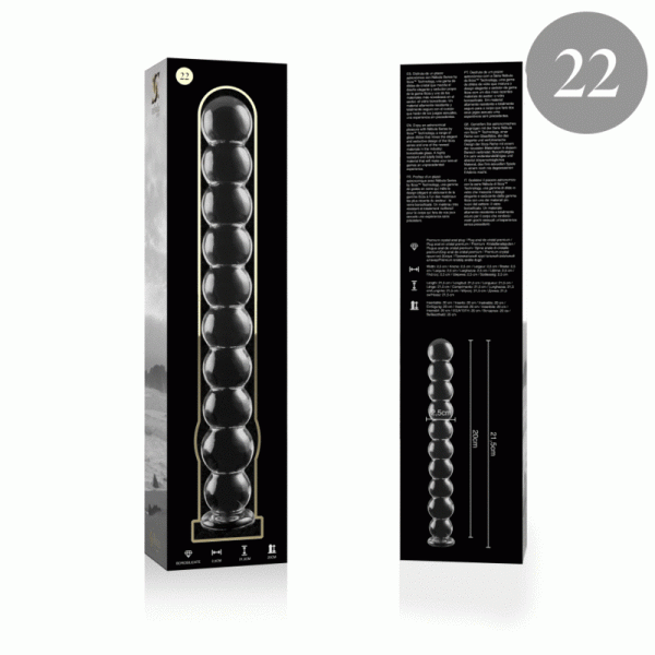 NEBULA SERIES BY IBIZA - MODELO 22 DILDO VIDRO BOROSILICADO 21,5 X 2,5 CM