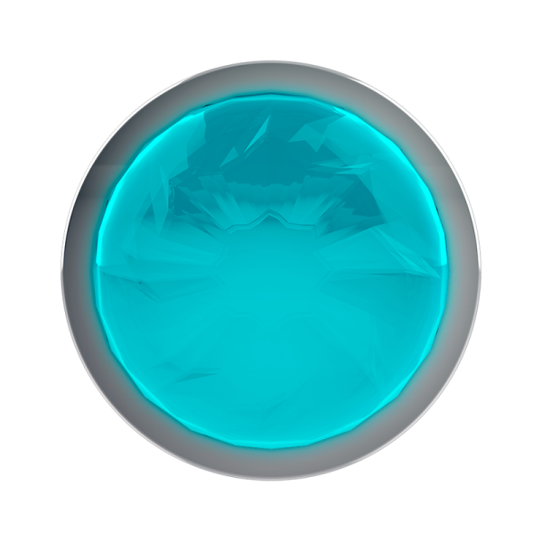 COQUETTE CHIC DESIRE -  ANAL PLUG METAL AZUL COR TAMANHO M 3,5 X 8 CM - Image 4