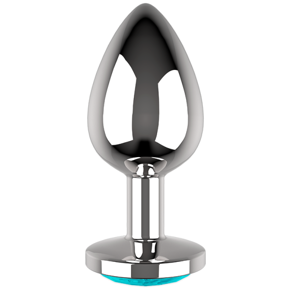 COQUETTE CHIC DESIRE -  ANAL PLUG METAL AZUL COR TAMANHO M 3,5 X 8 CM - Image 5