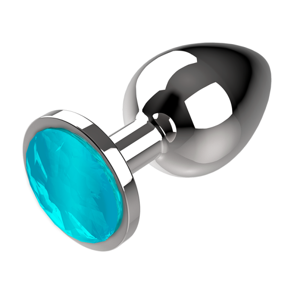 COQUETTE CHIC DESIRE -  ANAL PLUG METAL AZUL COR TAMANHO M 3,5 X 8 CM - Image 7