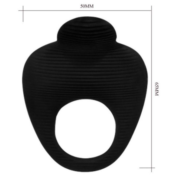 ANILLO VIBRADOR THIMBLE PRETTY LOVE - NEGRO - Image 4