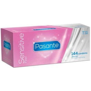 ATRAVÉS DE Preservativos ULTRAFINOS SENSÍVEIS 144 UNIDADES