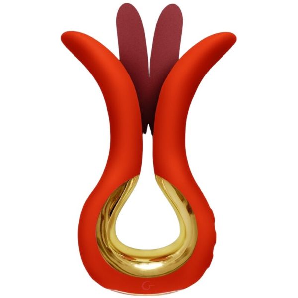 G-VIBE - VIBRADOR GVIBE MAXI COM DUAS PONTAS FLEXÍVEIS CORAL