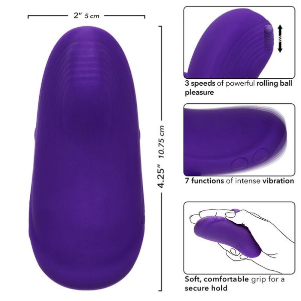 CALEXOTICS - ENVY HANDHELD ROLLING BALL MASSAGER 7 VIBRAÃÃES ROXO - Image 8