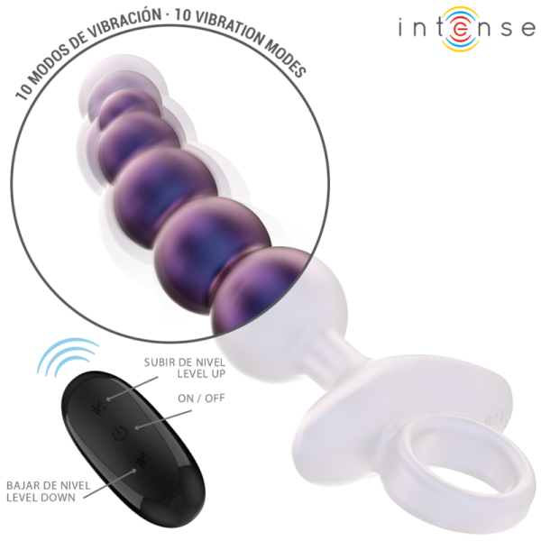 INTENSE - TITO VIBRADOR ANAL PLUG MODELO 3 CONTROLE REMOTO - Image 3