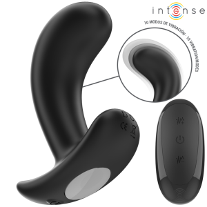 INTENSE - CHANDLER ANAL PLUG 10 VIBRAÃÃES PRETO CONTROLE REMOTO