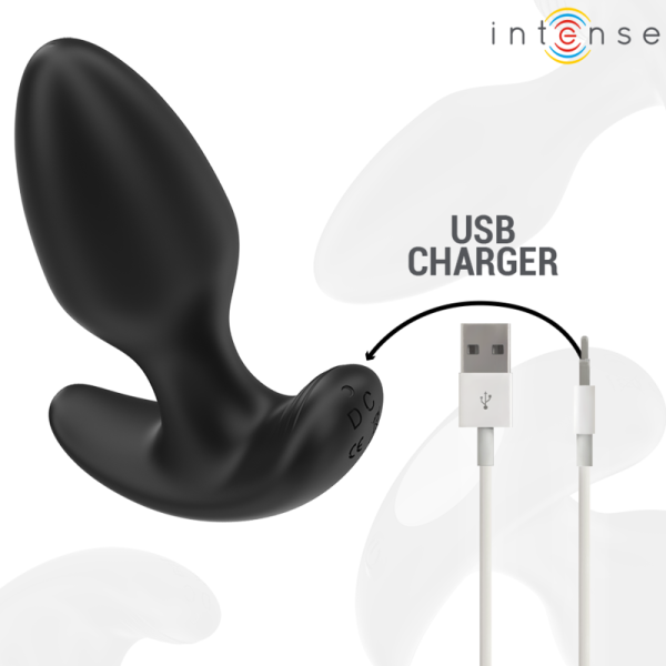 INTENSE - JOEY ANAL PLUG 10 VIBRAÃÃES PRETO CONTROLE REMOTO - Image 5