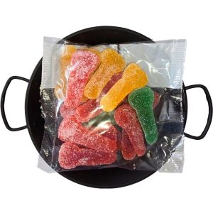 DIABLO PICANTE - DOCES DE AÃÃCAR MASTIGÃVEIS EM FORMATO DE PÃNIS EM DIFERENTES SABORES