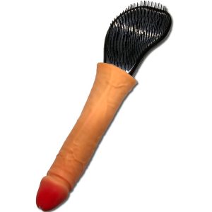 DIABLO PICANTE - ESCOVA DE CABELO COM PÃNIS NA PONTA