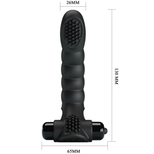 PRETTY LOVE - VIBRADOR DE DEDO ALEXANDER 10 VIBRAÃÃES PRETO - Image 4