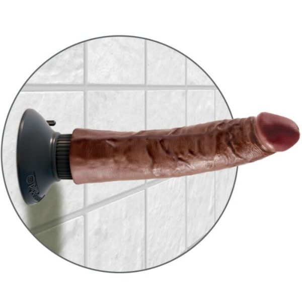 KING COCK - GALO VIBRANTE MARROM 17,78 CM - Image 5