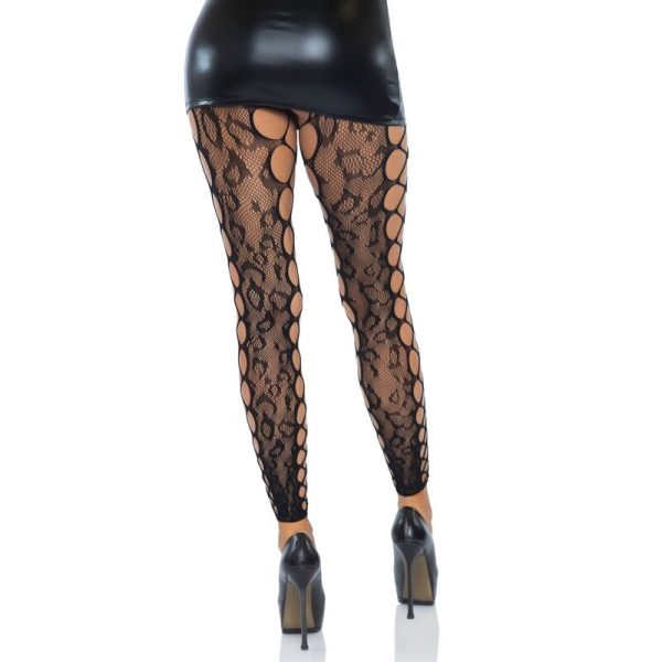 LEG AVENUE PANTALÓN SIN PIES SIN CROTHLESS TALLA ÚNICA - Imagen 5