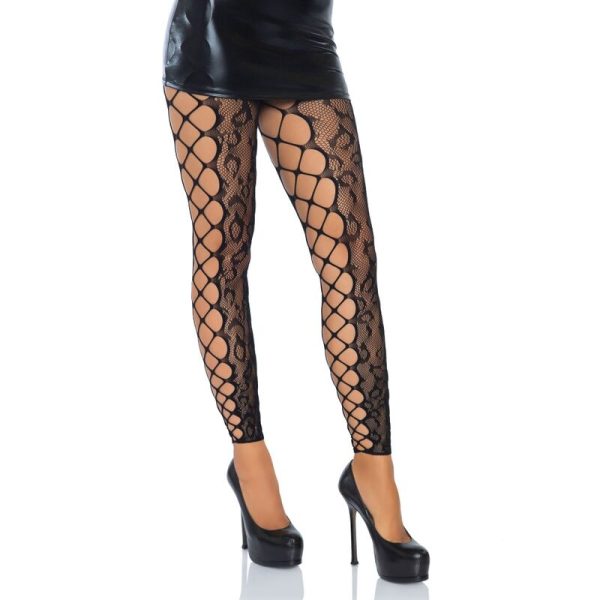 LEG AVENUE PANTALÓN SIN PIES SIN CROTHLESS TALLA ÚNICA - Imagen 4