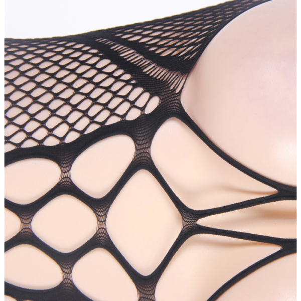 QUEEN LINGERIE CUELLO HALTER Y BODYSTOCKING SL ABIERTO - Imagen 4