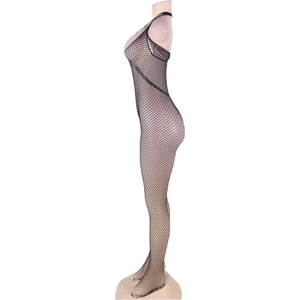 QUEEN LINGERIE CUELLO HALTER Y BODYSTOCKING SL ABIERTO - Imagen 6