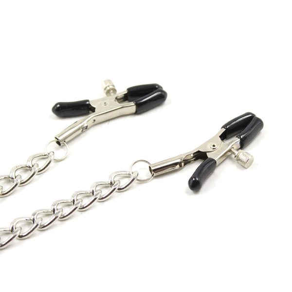 OHMAMA FETISH - 4 PINZAS PARA PEZONES CON CADENAS - Imagen 4