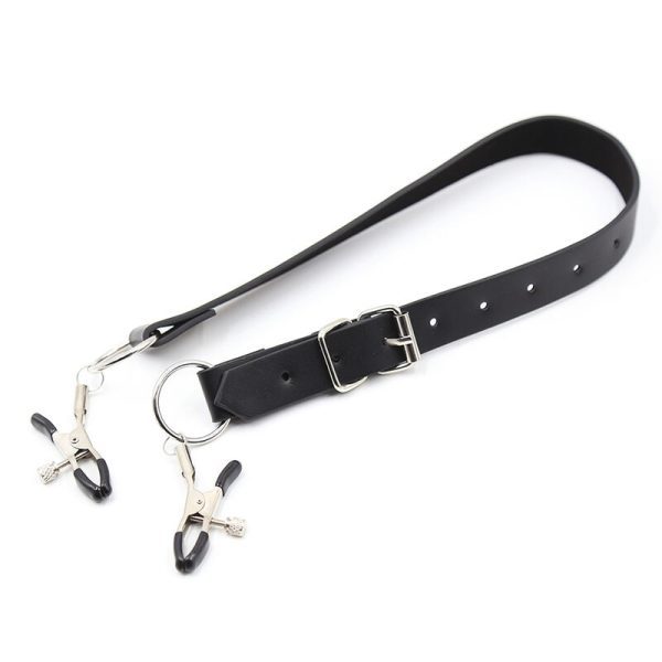 OHMAMA FETISH - ABRAZADERAS PARA CLIT CON CORREAS PARA PIERNAS - Imagen 4