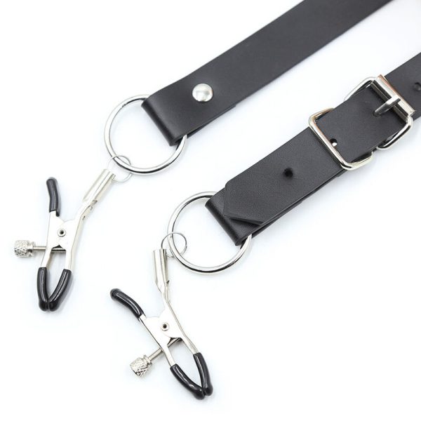OHMAMA FETISH - ABRAZADERAS PARA CLIT CON CORREAS PARA PIERNAS - Imagen 5