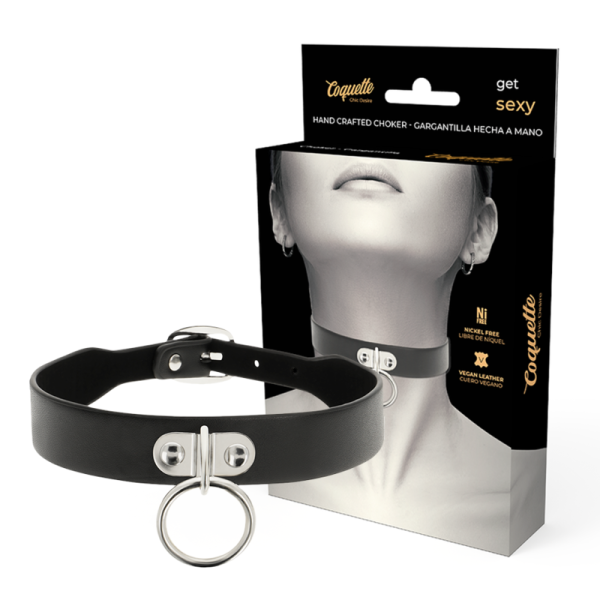 COQUETTE CHIC DESIRE - COLLAR DE PIEL VEGANA MUJER ACCESORIO FETISH