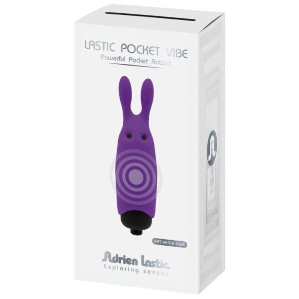 ADRIEN LASTIC - VIBRADOR LASTIC POCKET CONEJO VIOLETA - Imagen 6