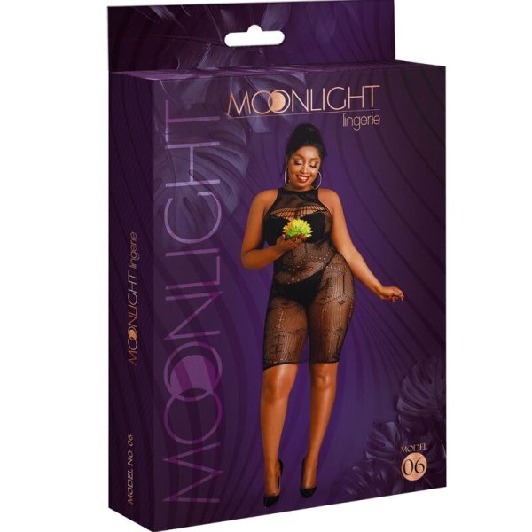 MOONLIGHT - VESTIDO NEGRO TALLA GRANDE MODELO 6 - Imagen 3
