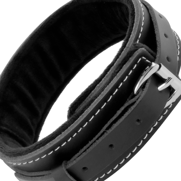 DARKNESS - COLLAR DE CUERO DE ALTA CALIDAD CON CORREA - Imagen 4