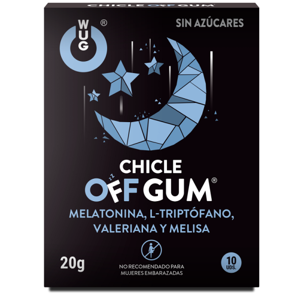 GOMA WUG - VALERIANA, TRIPTÓFANO, MELISSA Y MELATONINA 10 UNIDADES - Imagen 2