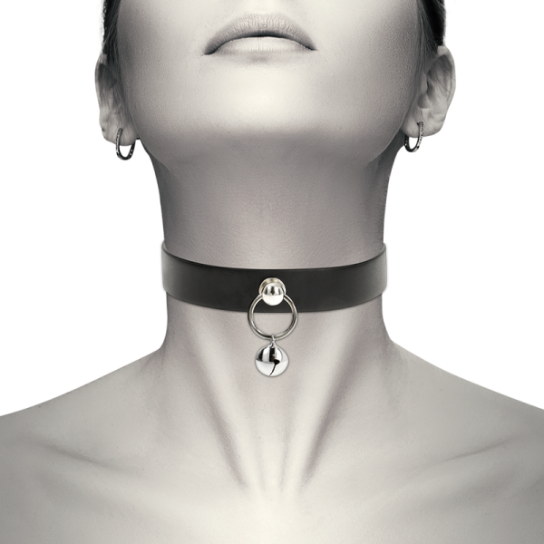COQUETTE CHIC DESIRE - COLLAR DE PIEL VEGANA MUJER ACCESORIO SONAJERO/ARO - Imagen 2