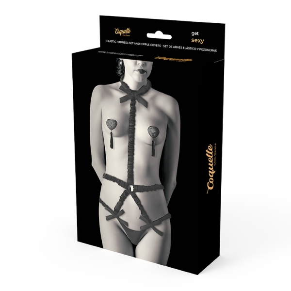 COQUETTE CHIC DESIRE - CONJUNTO DE LENCERÍA CON FUNDAS DE TOIP DELUXE - Imagen 4