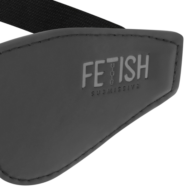 FETISH SUBMISSIVE - MASCARILLA DE CUERO VEGANO CON FORRO DE NOPRENE - Imagen 3