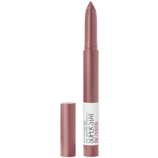 Maybelline Pintalabios Mate Larga Duración - Superstay Ink Crayon Tono 15 Lead The Way Color Nude