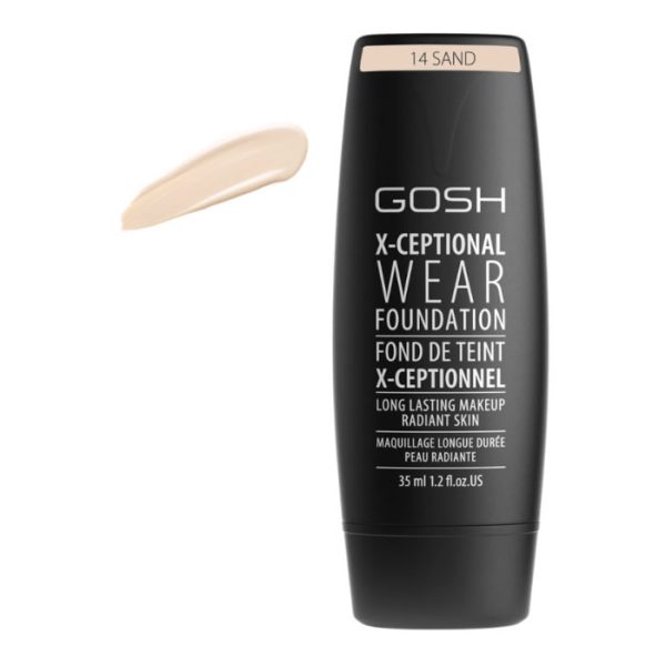 Gosh X-Ceptional Wear Foundation Long Lasting Makeup 14 Sand 35ml