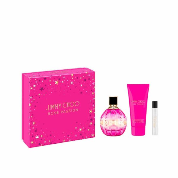 Jimmy Choo Rose Passion Eau De Perfume Spray 100ml Set 3 Piezas