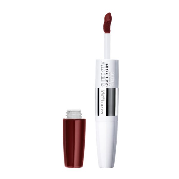 Maybelline Pintalabios Larga Duración Superstay 24h Tono 542 Cherry Pie Color Rojo