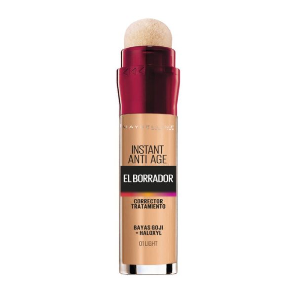 Maybelline Borrador Corrector De Ojeras, Bolsas e Imperfecciones Tono 01 Light Pieles Claras - 6ml