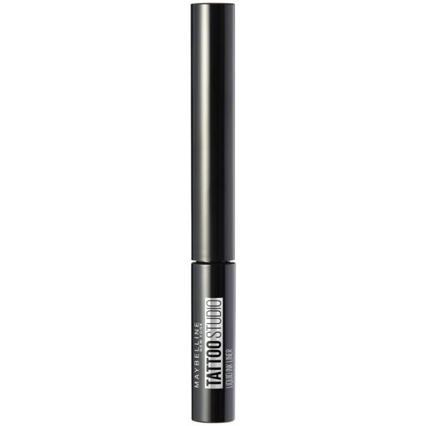 Maybelline Tattoo Liner Eyeliner Semipermanente Con Pincel Tono 710 Inked Black, Negro