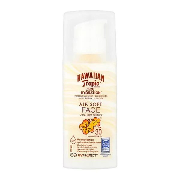 Hawaiian Tropic Silk Hidration Air Soft Face Loción Solar Spf30 50ml