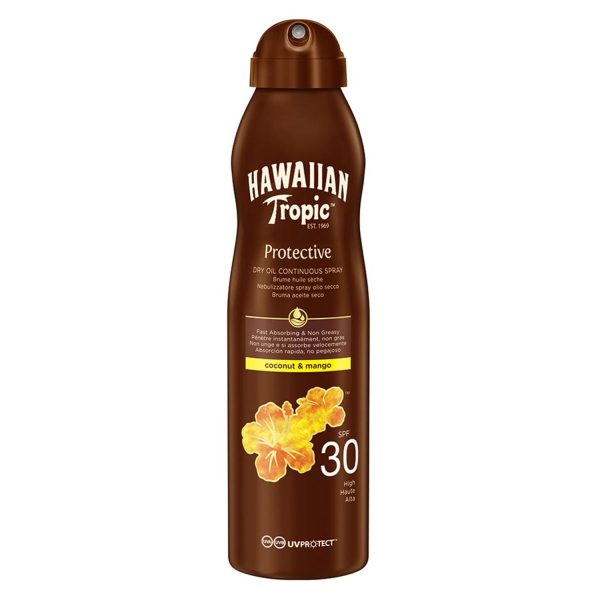 Hawaiian Tropic Coconut y Mango Aceite Spf30 180ml Spray