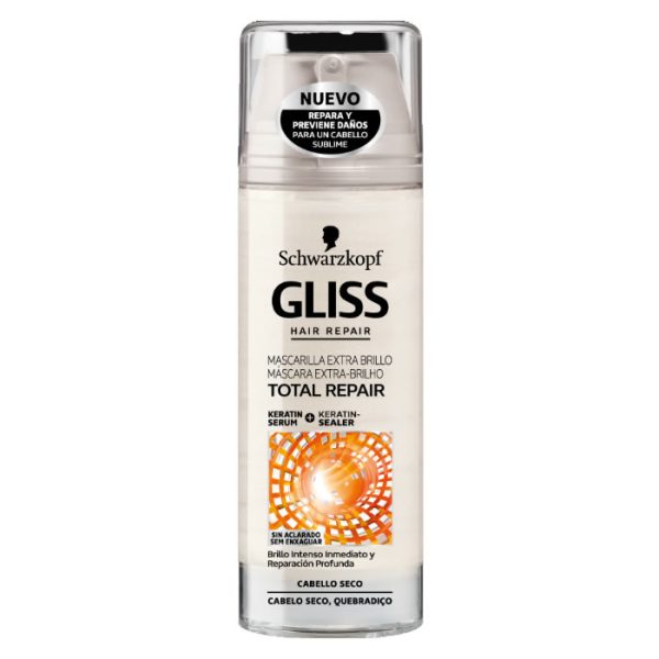 Schwarzkopf Gliss Total Repair Mascarilla Extra Brillo 150ml