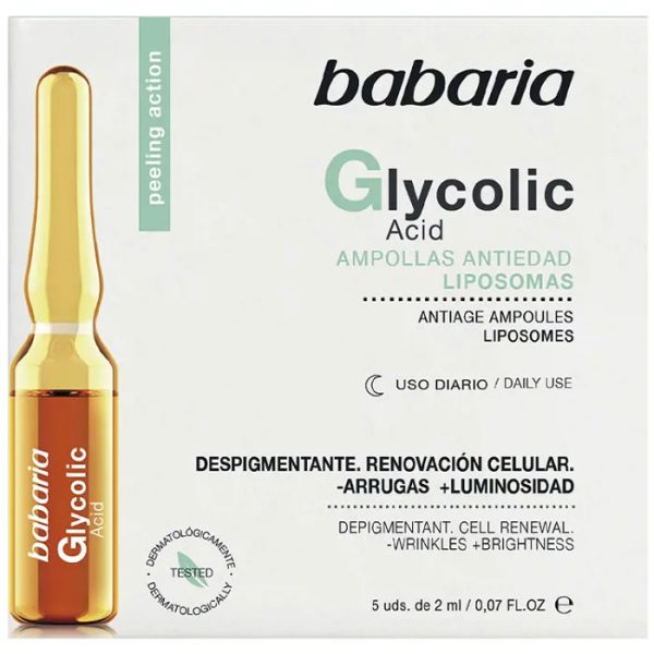 Babaria Glycolic Acid Renovación Celular Ampollas 5 X 2ml