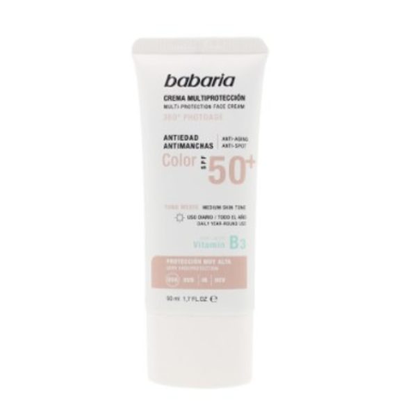 Babaria Solar Multiprotección Crema Antimanchas Color Spf50 50ml