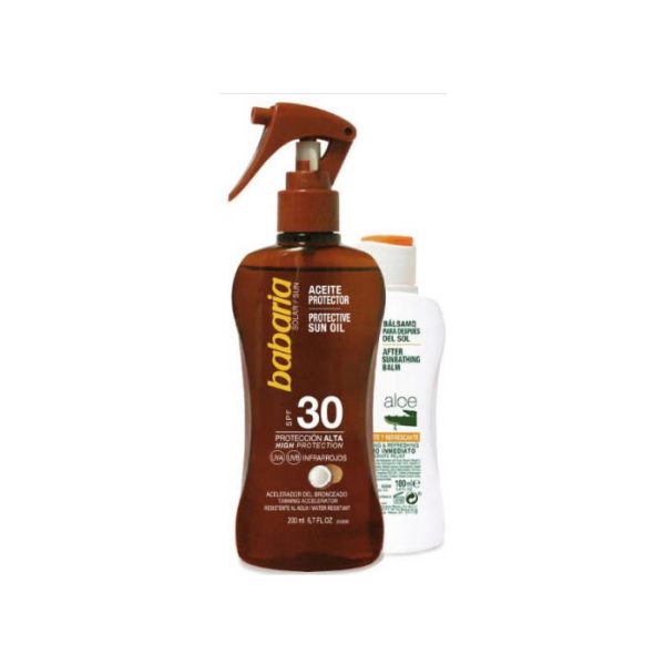 Babaria Solar Aceite Protector Spf30 Spray 200ml Set 2 Piezas