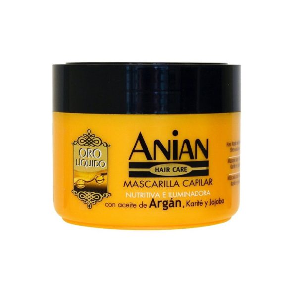 Anian Mascarilla Capilar Nutritiva E Iluminadora Oro Líquido 250ml