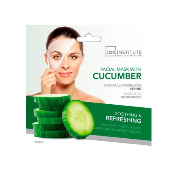 IDC Institute Mascarilla Facial Con Pepino 1 Unidad